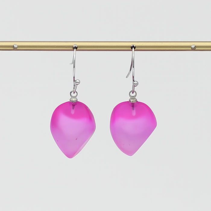 Fuchsia Gem Drop Earring - Sylca Designs - Chunky Jewelry