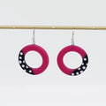 Fuchsia Inez Earrings - Sylca Designs - Artsy Chunky Jewelry