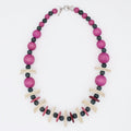 Fuchsia Liora Statement Necklace - Sylca Designs - Chunky Jewelry