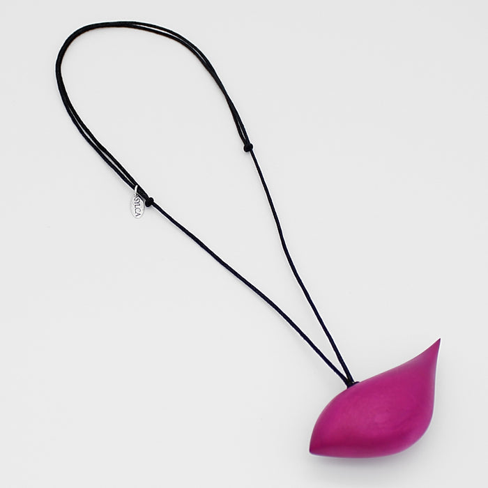 Fuchsia Robin Pendant Necklace - Sylca Designs - Chunky Jewelry
