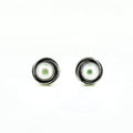 gantheaume sunset pearl stud earrings sterling silver layered circle freshwater pearl broome coastal jewellery australia