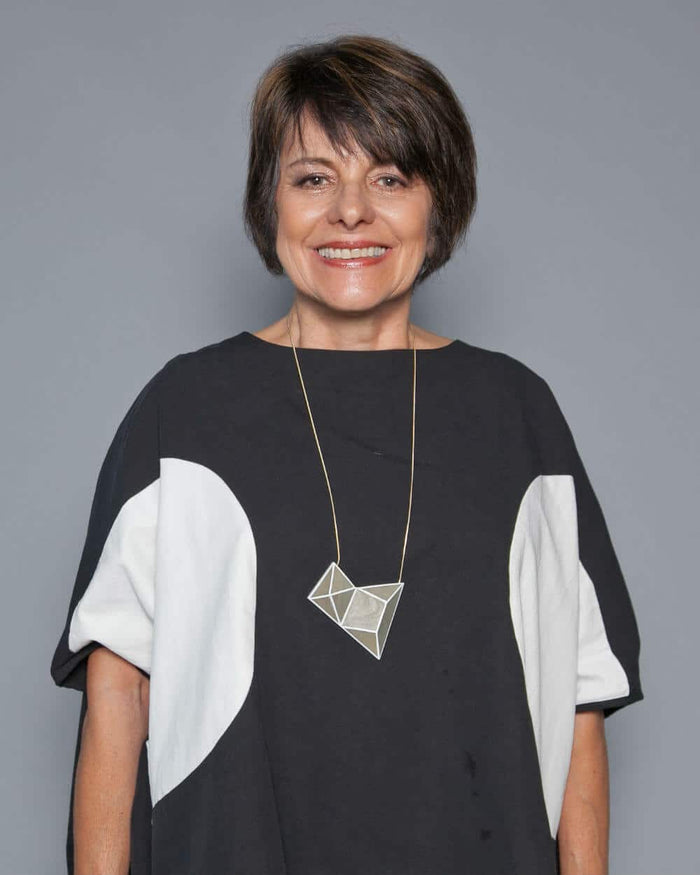 Geometric Cadence Necklace Grey - Sylca Designs - Chunky Jewelry