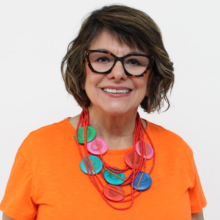 Geometric Multi Color Gisele Necklace - Sylca Designs - Chunky Jewelry