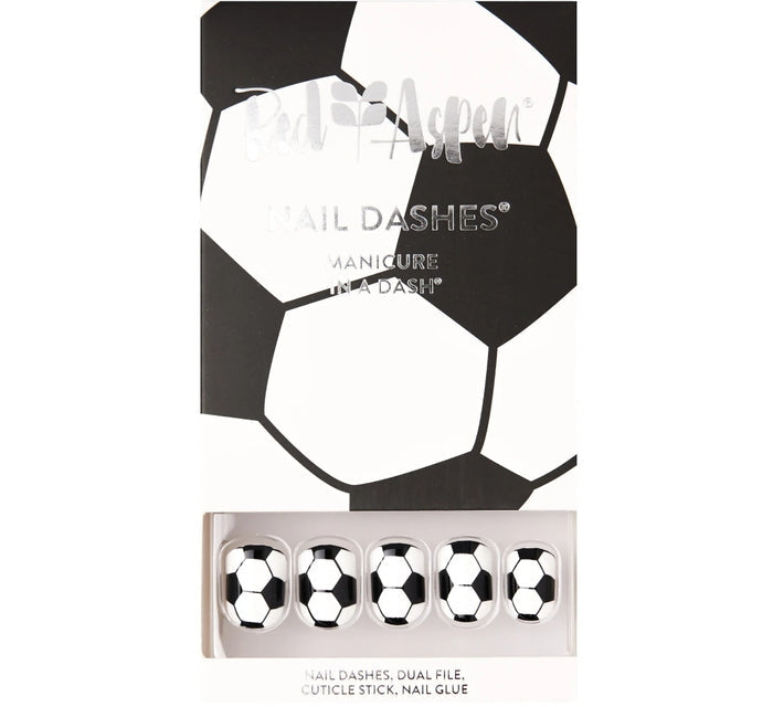 Goal-Oriented, Gaia ~ Short Square ~ Black and White SHINY Soccer Ball Design