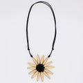 Gold Amaya Flower Statement Necklace - Sylca Designs - Chunky Jewelry