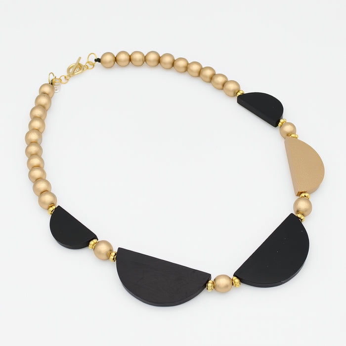 Gold Celeste Crescent Necklace