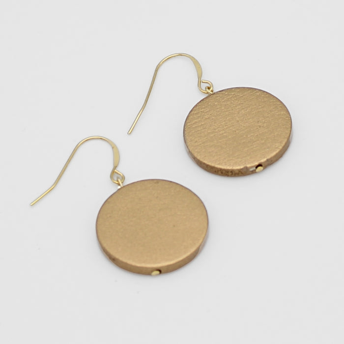 Gold Dot Rosie Earrings - Sylca Designs - Chunky Jewelry