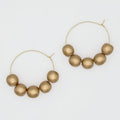 Gold Hoop Dangle Earring - Sylca Designs - Chunky Jewelry