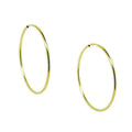 40mm gold hoop earrings crafted in gold vermeil over 925 sterling silver