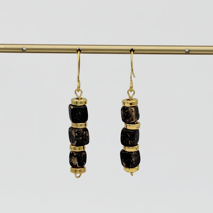 Gold Inspire Bead Earring - Sylca Designs - Chunky Jewelry