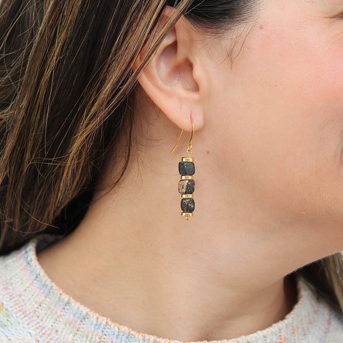 Gold Inspire Bead Earring - Sylca Designs - Chunky Jewelry