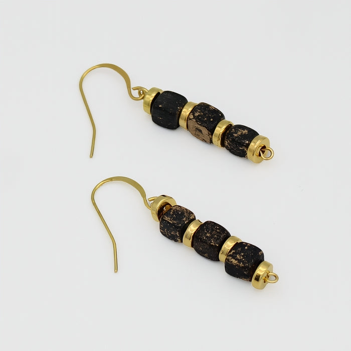 Gold Inspire Bead Earring - Sylca Designs - Chunky Jewelry