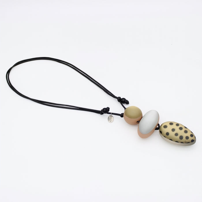 Gold Midori Polka Dot Statement Pendant