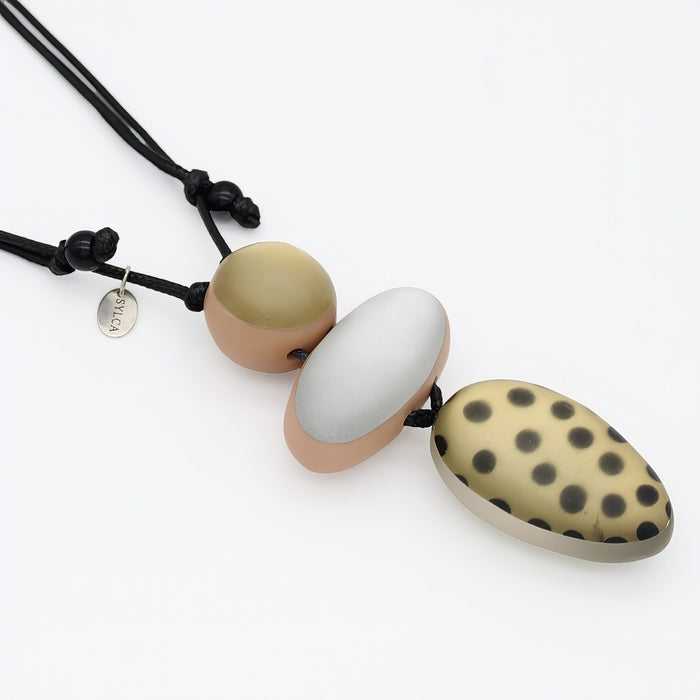 Gold Midori Polka Dot Statement Pendant