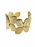 Gold Plated Butterfly Chunky Bangle SB004