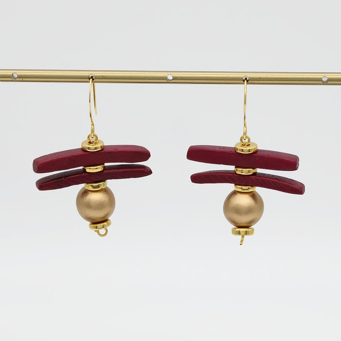 Gold Skylar Coastal Aura Earrings