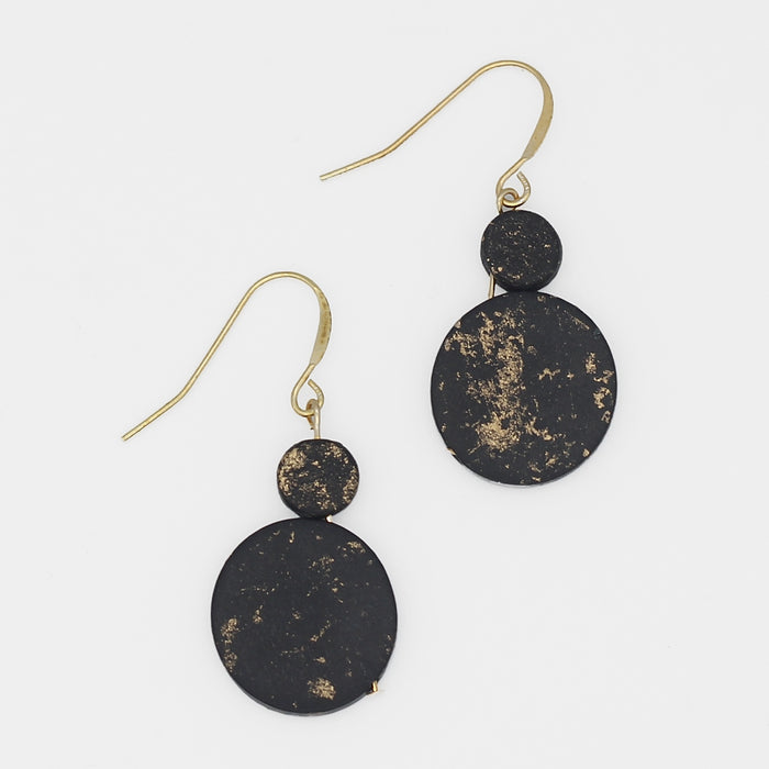 Gold Speckled Calla Earring - Sylca Designs - Chunky Jewelry