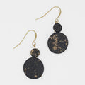 Gold Speckled Calla Earring - Sylca Designs - Chunky Jewelry