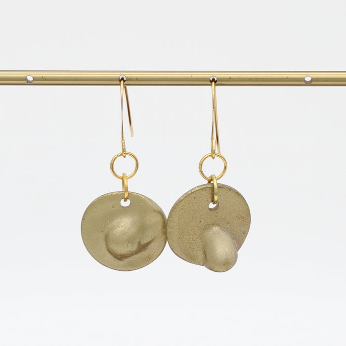 Golden Glow Dangle Earrings