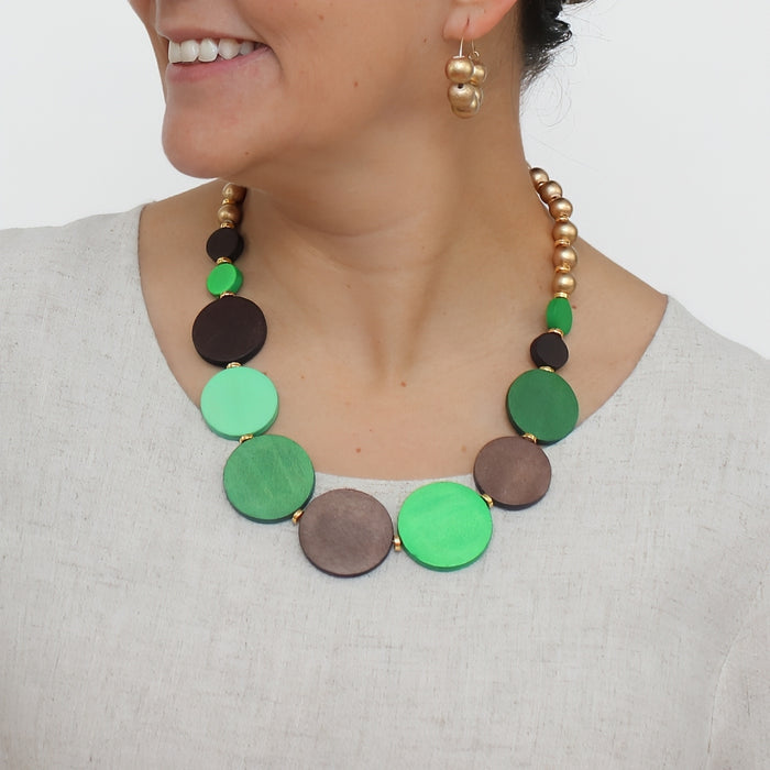 Golden Grove Statement Necklace - Sylca Designs - Chunky Jewelry