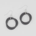 Gray Cefalu Swirl Earring - Sylca Designs - Chunky Jewelry