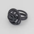 Gray Cefalu Swirl Ring - Sylca Designs - Chunky Jewelry