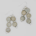 Gray Nicole Dangle Earring - Sylca Designs - Chunky Jewelry