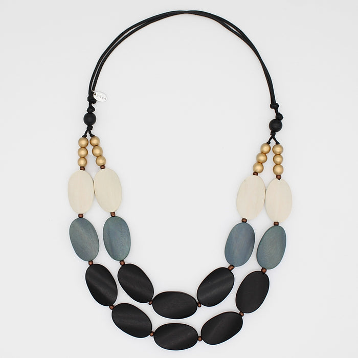Grayscale Gracie Necklace - Sylca Designs - Chunky Jewelry