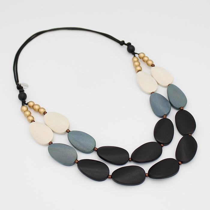 Grayscale Gracie Necklace - Sylca Designs - Chunky Jewelry
