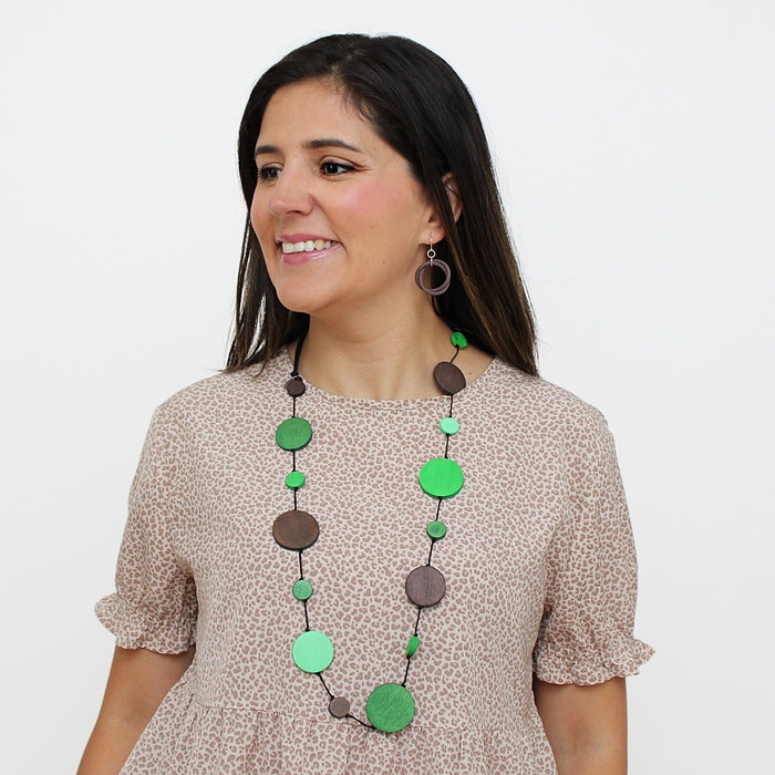 Green Amira Necklace - Sylca Designs - Chunky Jewelry