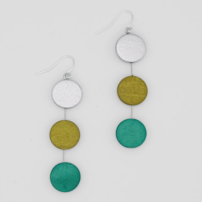 Green Ashlyn Dangle Earring - Sylca Designs - Chunky Jewelry