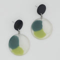 Green Camryn Post Earrings - Sylca Designs - Chunky Jewelry