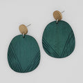 Green Channing Earrings - Sylca Designs - Chunky Jewelry