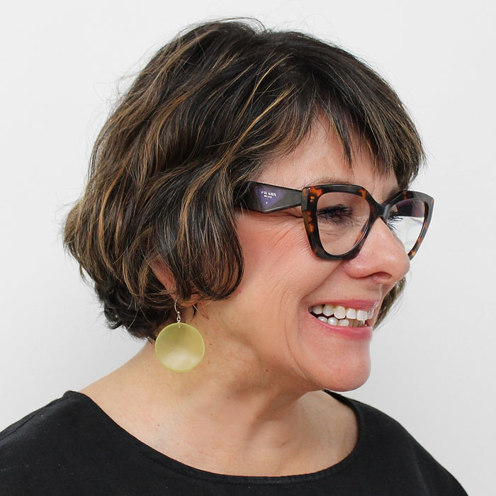 Green Chantal Earrings - Sylca Designs - Chunky Jewelry