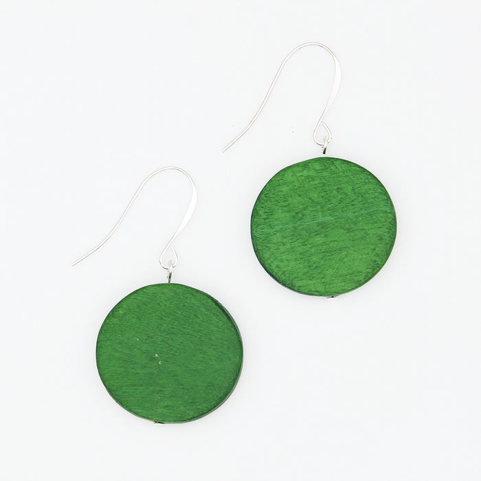 Green Dot Rosie Earrings