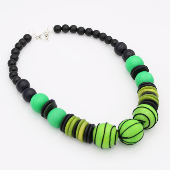 Green Elowen Bead Necklace