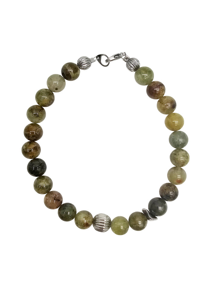 Green Garnet Men's Bracelet MEB15
