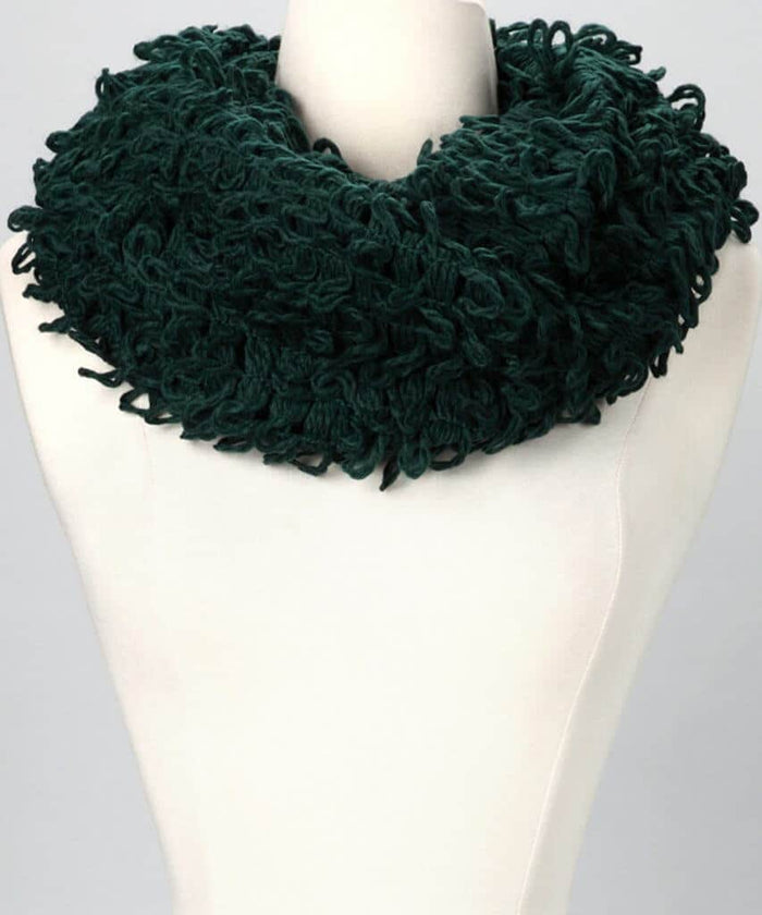 Green Infinity Scarf - Sylca Designs - Chunky Jewelry