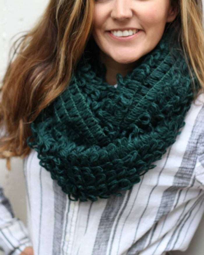 Green Infinity Scarf - Sylca Designs - Chunky Jewelry