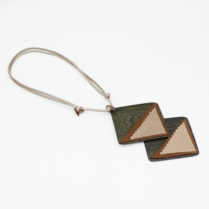 Green Leather Elin Necklace