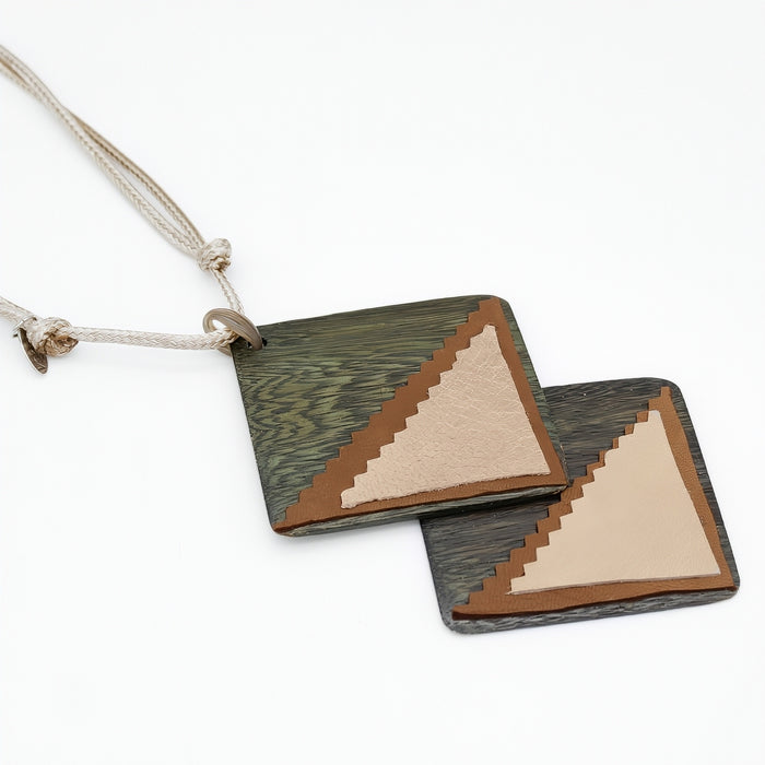 Green Leather Elin Necklace