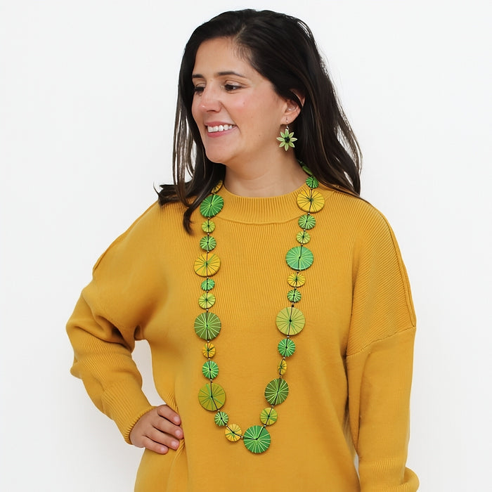 Green Leilani Necklace - Sylca Designs - Chunky Jewelry