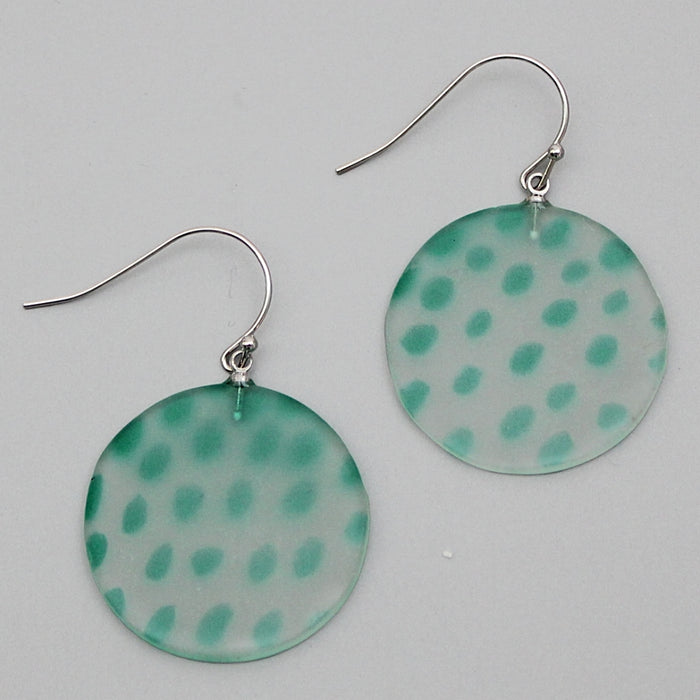 Green Maureen Earrings - Sylca Designs - Chunky Jewelry