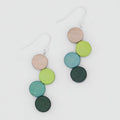 Green Multi Eva Dangle Earrings - Sylca Designs - Chunky Jewelry