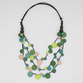 Green Multi Strand Millie Necklace - Sylca Designs - Chunky Jewelry