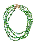 Green Natural Shell Multi-Layers Necklace PN070
