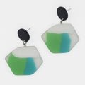 Green Orla Post Earrings