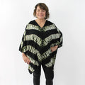 Green Tye Dye Striped Blouse - Sylca Designs - Chunky Jewelry