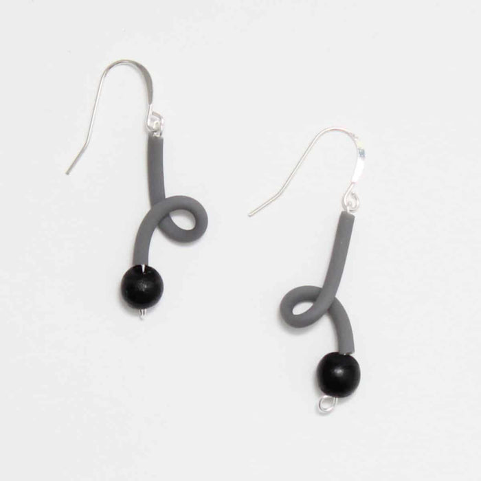 Grey Ava Earrings - Sylca Designs - Chunky Jewelry