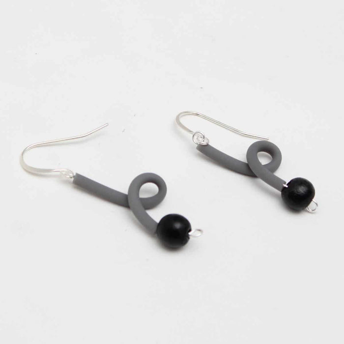 Grey Ava Earrings - Sylca Designs - Chunky Jewelry